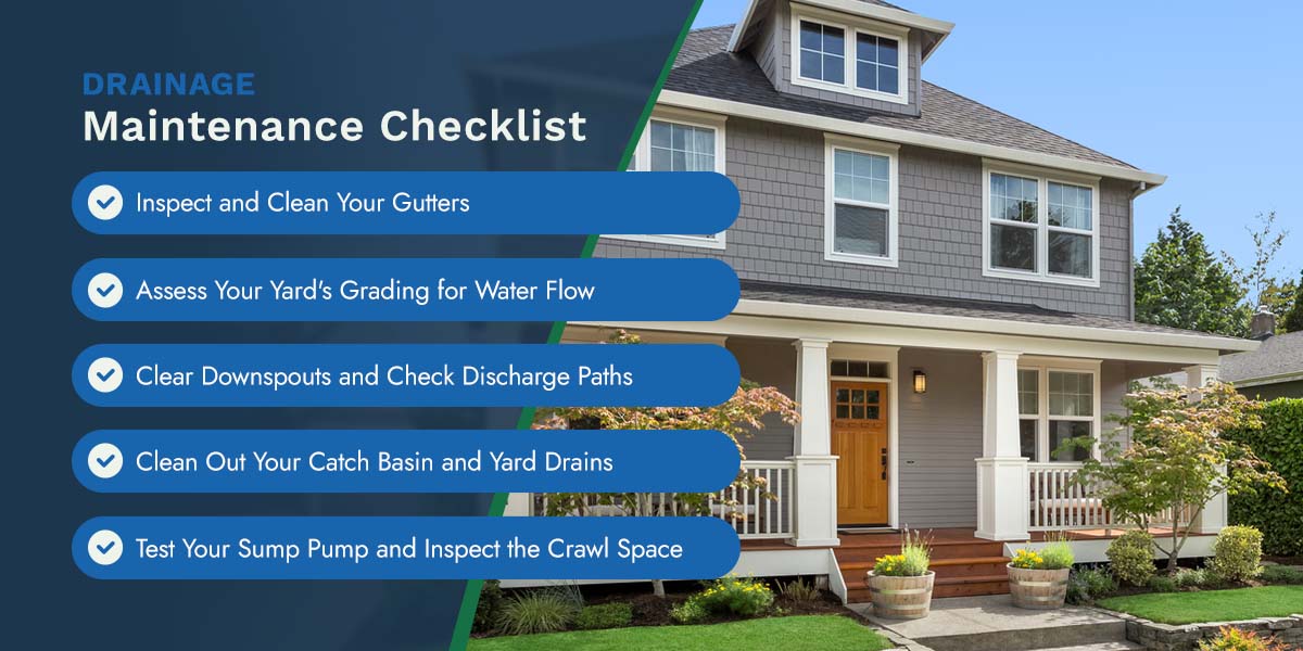 Drainage Maintenance Checklist for Your Home